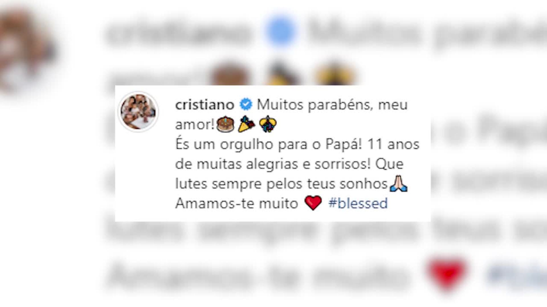Cristiano Ronaldo felicita a su hijo mayor con este tierno mensaje