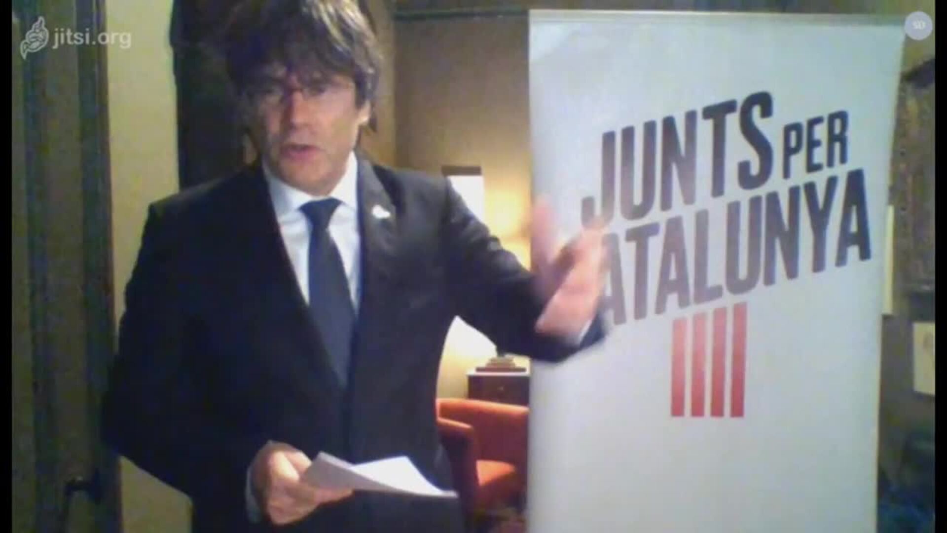 Puigdemont erige a JxCat como &quot;el que puede poner contra las cuerdas al Estado&quot;