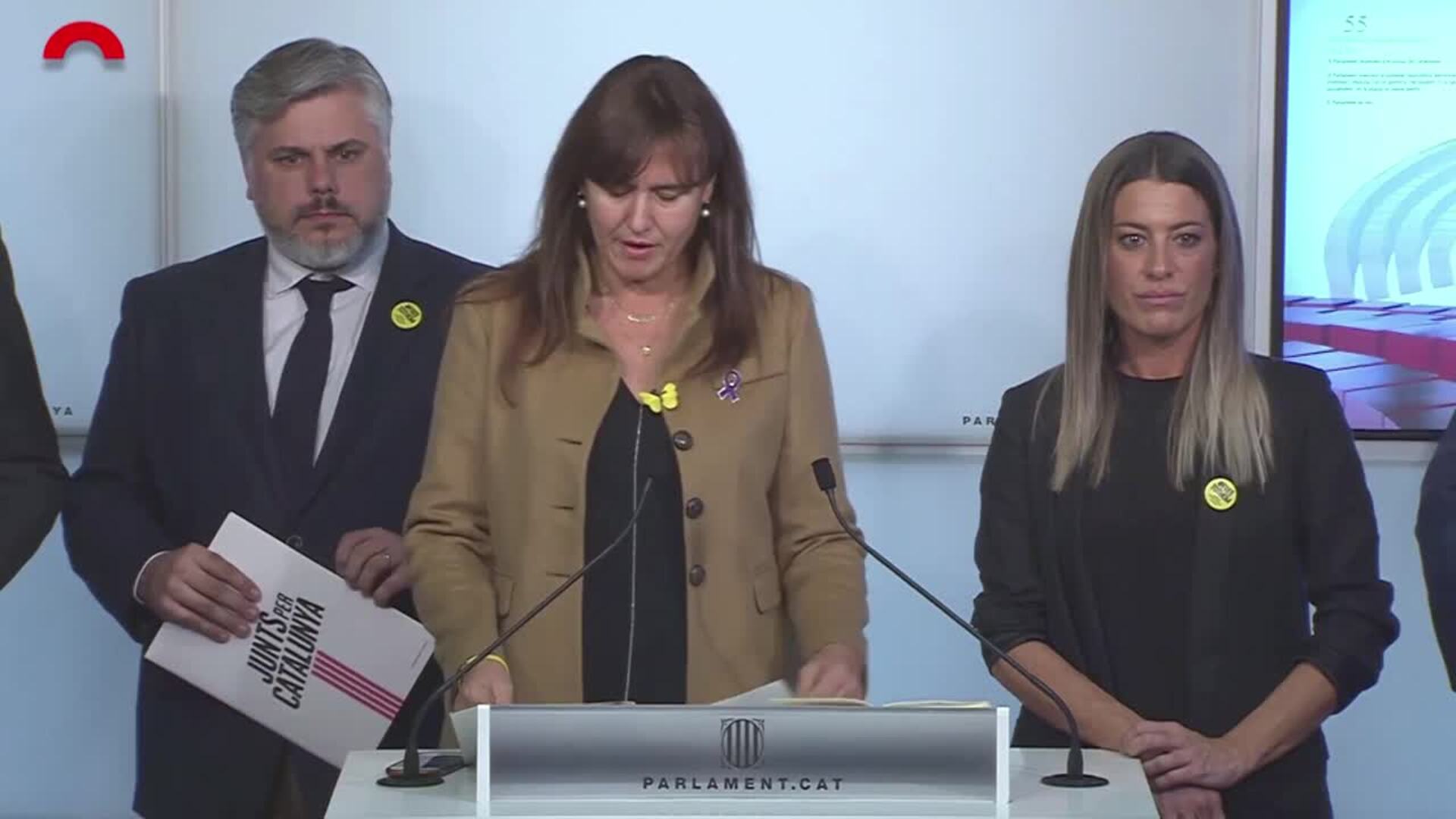 JxCat pide reconocer a Puigdemont como interlocutor-. Firma: RUGS/MCD .-