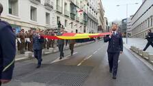 El izado solemne de la bandera y el himno abren el 47 aniversario de la Constitución