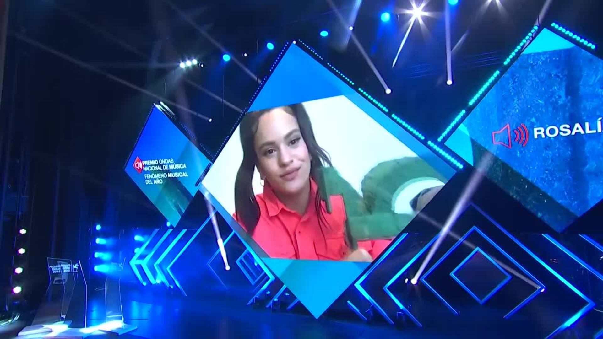 Rosalía recibe el Premio Ondas al fenómeno musical del año