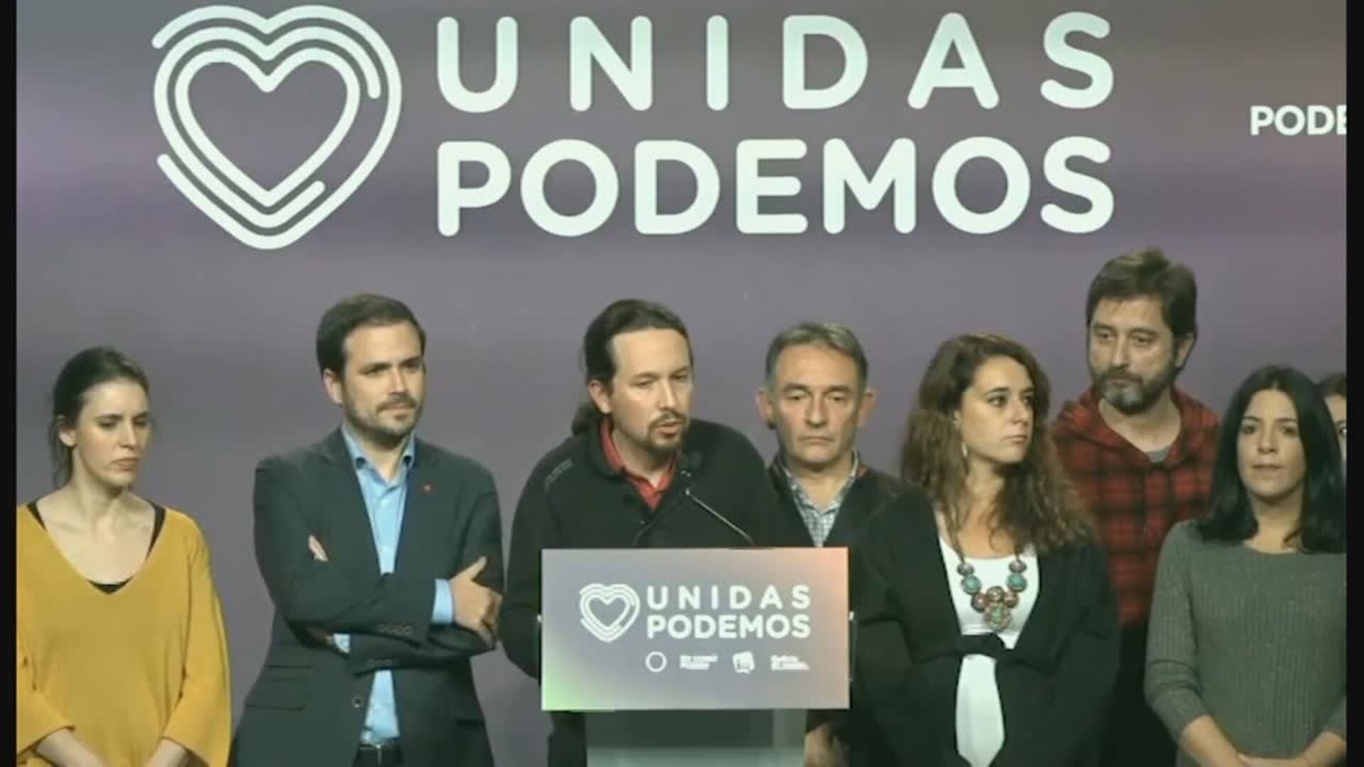 Iglesias: &quot;Los resultados de estas elecciones no son buenos&quot;