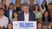 Feijóo dice que hay que rebelarse contra la "degradación total" del Gobierno