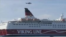 La guardia costera rescata a 281 personas de un ferry antes de que se hundiera frente a las costas de Suecia