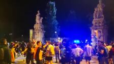 Enfrentamientos entre independentistas y Mossos d'Esquadra a las puertas del Parlamento catalán