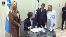 Milei demanda en Jerusalén la liberación de los cuatro argentinos cautivos en Gaza