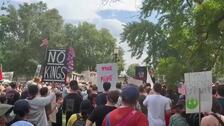 Protestas contra el gobierno de Donald Trump en Washington