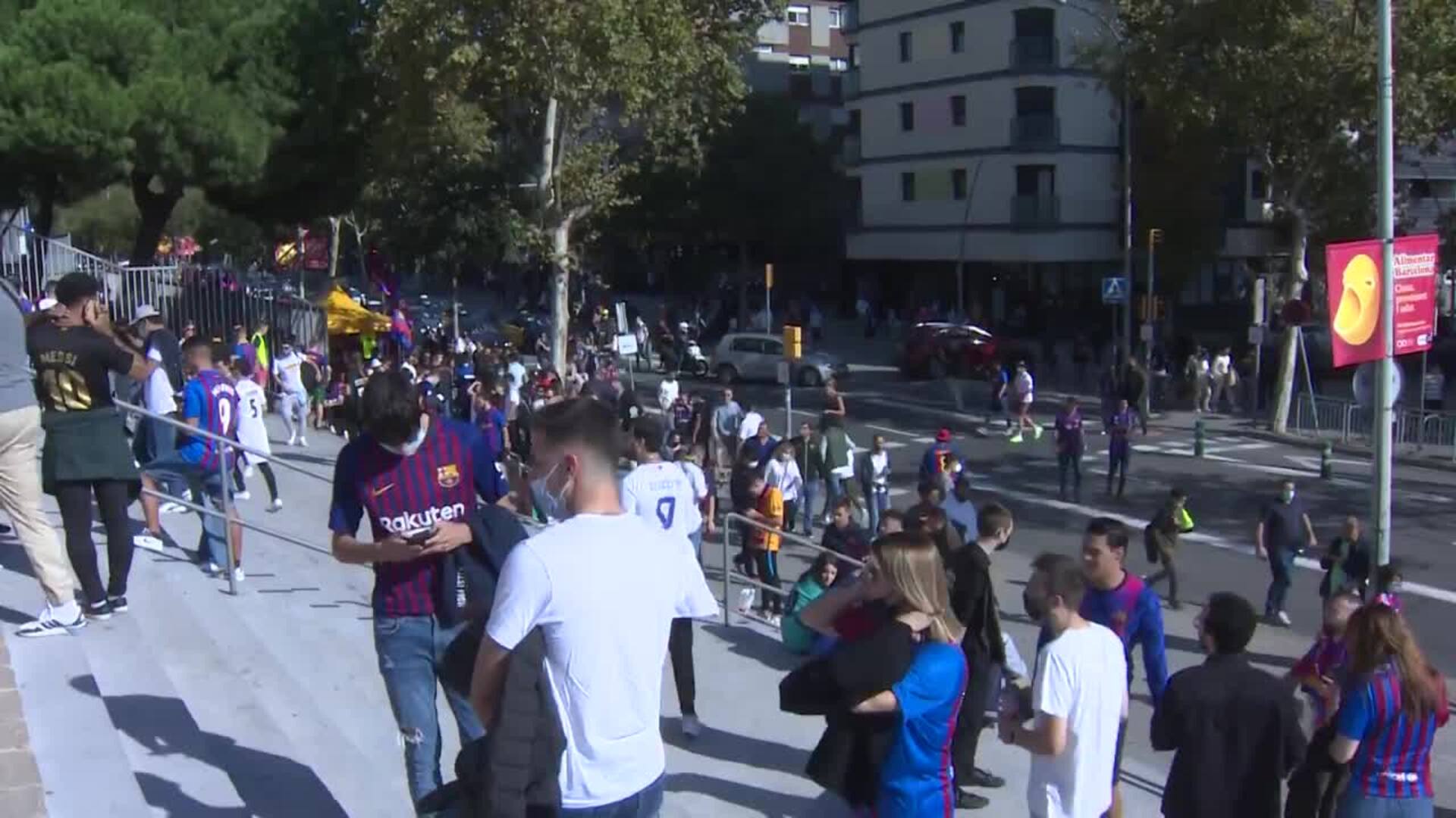 El Camp Nou vive su primer Clásico sin limitación de aforo desde el inicio de la pandemia