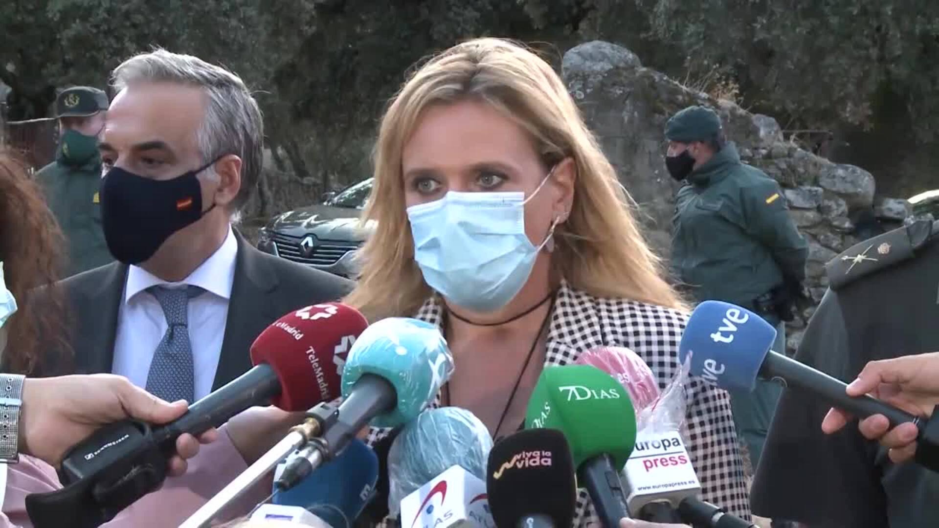 Delegada del Gobierno confirma que se han encontrado restos óseos en la finca