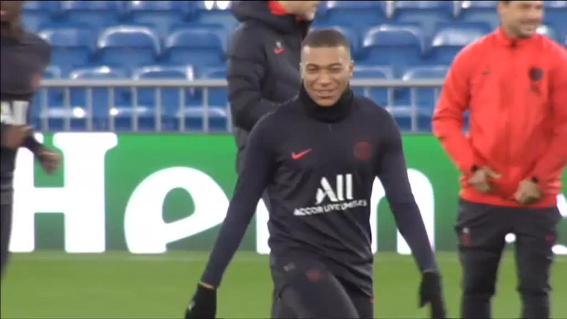 El PSG ya ha entrenado en el Santiago Bernabéu