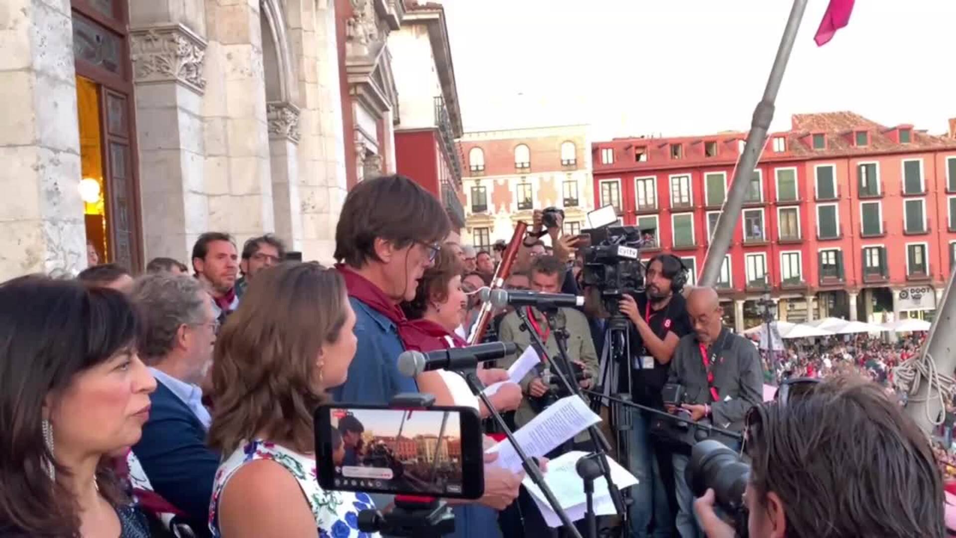 Teloncillo Teatro en el pregón de las Fiestas de Valladolid