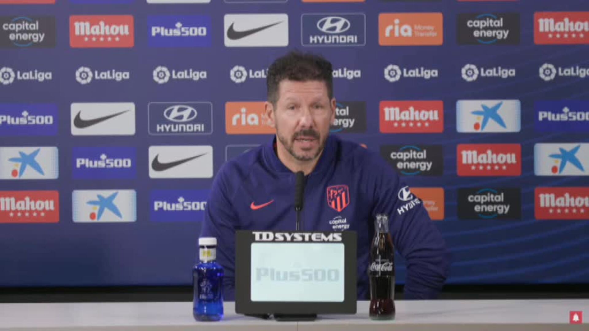 Simeone augura un partido &quot;largo&quot; y &quot;trabajado&quot; ante el Valencia