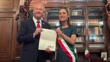 Sheinbaum recibe al nuevo embajador de EEUU en medio de optimismo pese a tensiones