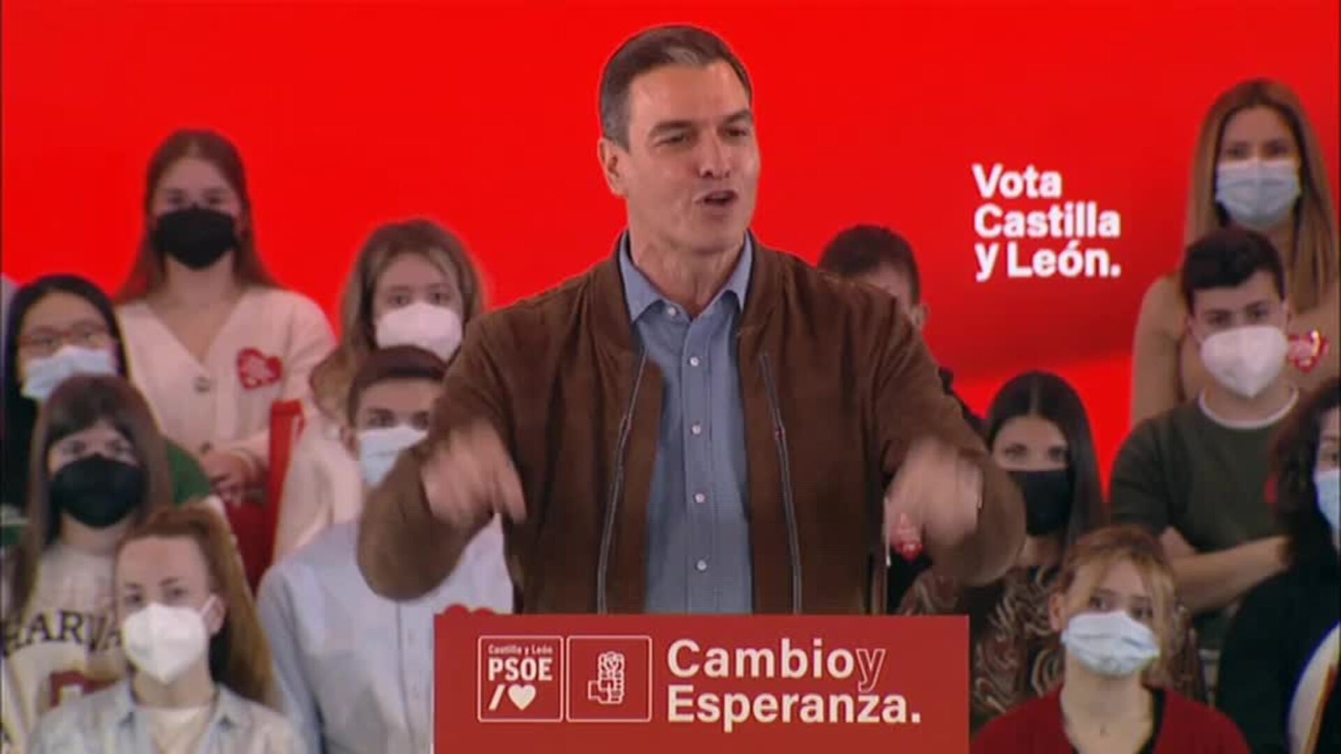 Sánchez pide concentrar el voto para evitar que el PP pacte con VOX en Castilla y León