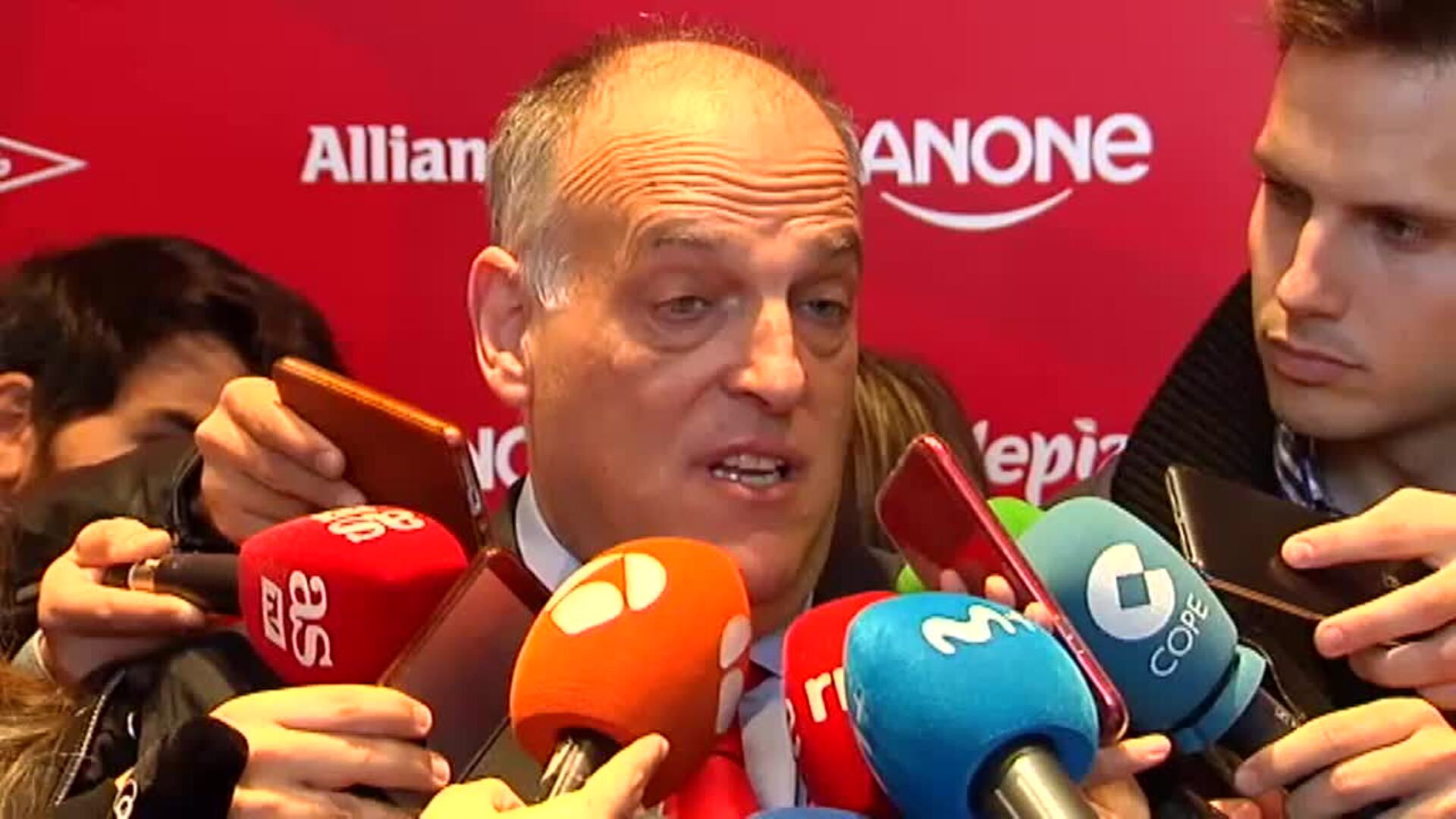 Tebas está convencido de que se jugará un partido de LaLiga en Estados Unidos
