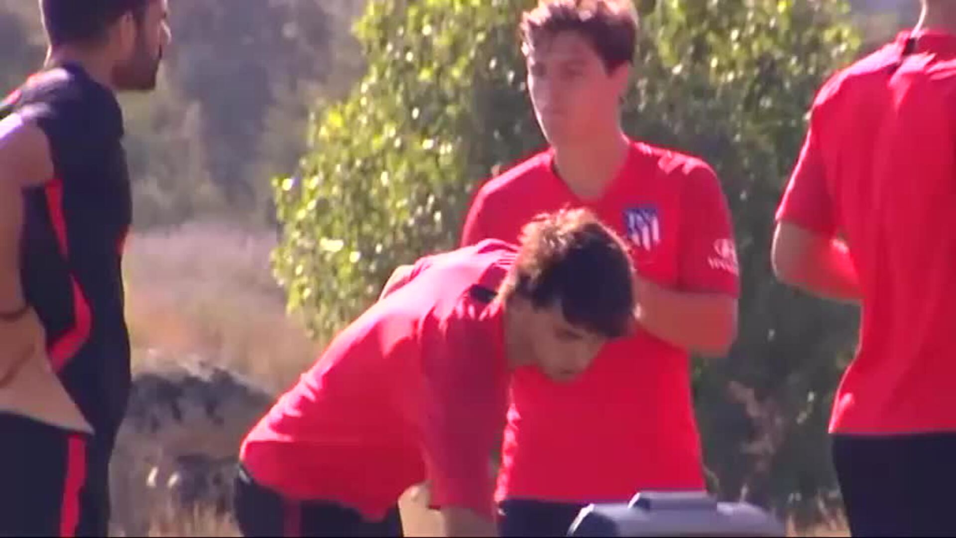 El Atlético de Madrid entrena sin Griezmann