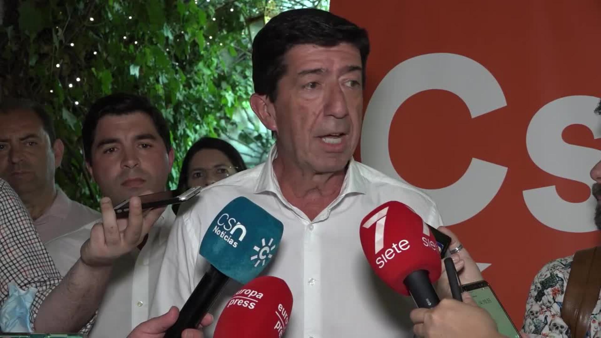 Juan Marín (Cs) valora &quot;la experiencia&quot; en la candidatura por Jaén