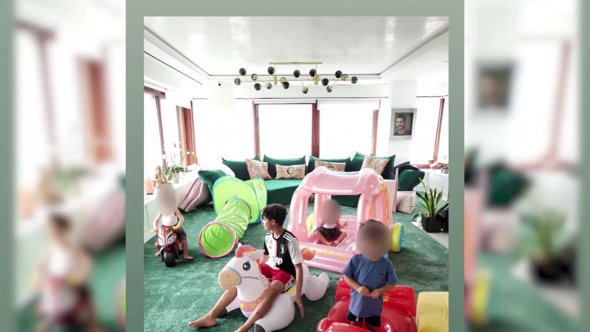 Georgina Rodríguez presume de foto familiar y de piscina climatizada