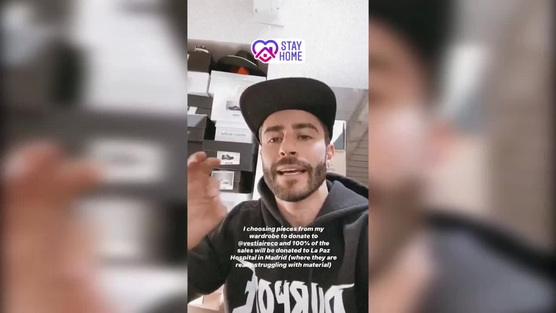 Pelayo Díaz pone a la venta prendas para recaudar fondos