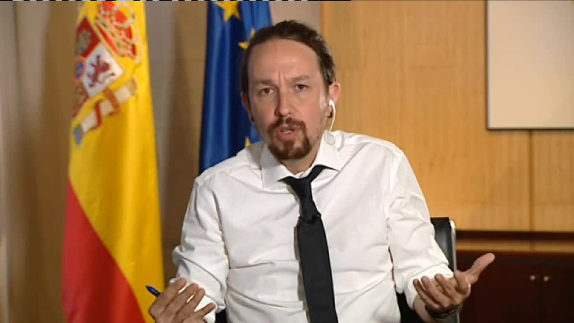 Iglesias: &quot;Cuando en el marco de la coalición hay una situación molesta eso lo resolvemos Pedro Sánchez y yo&quot;