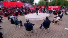 Sánchez reivindica la papeleta del PSOE para liderar el bloque progresista y reclama un cordón sanitario sobre Vox