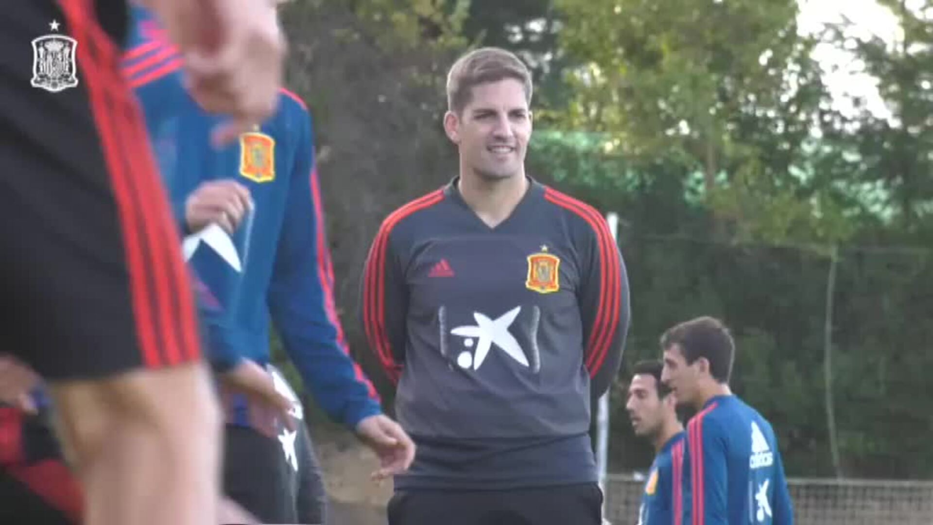 La selección entrena en Mareo con la vista puesta en el partido del domingo ante Islas Feroe