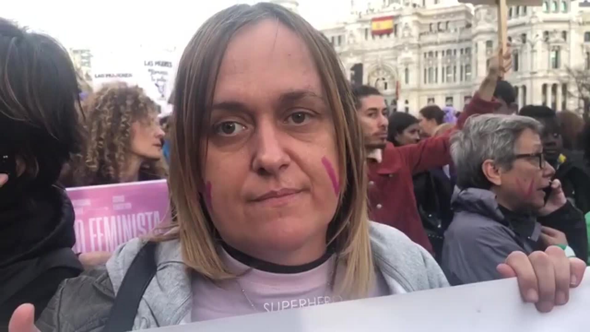 Mujeres LGTB en la manifestación del 8 de marzo de Madrid