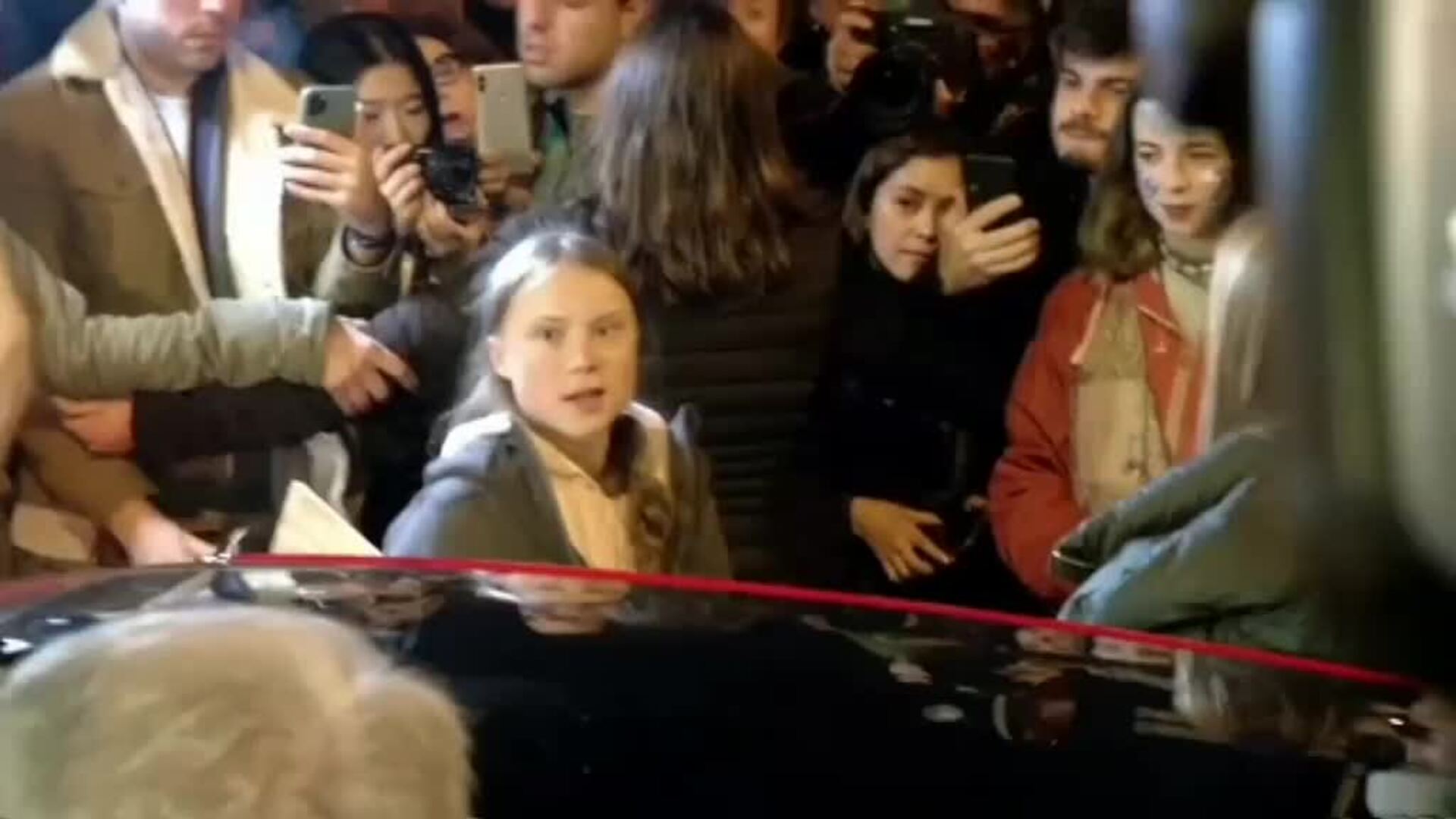 Greta Thunberg tiene que abandonar la Marcha por el Clima por motivos de seguridad