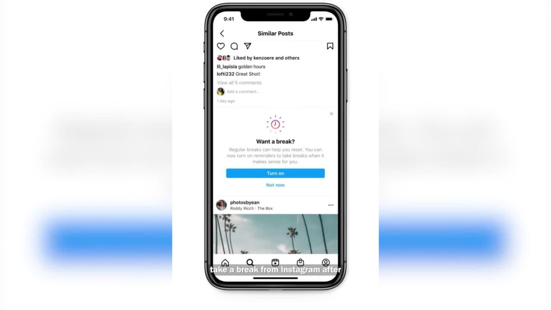 Instagram lanza &#039;take a break&#039; para los adolescentes