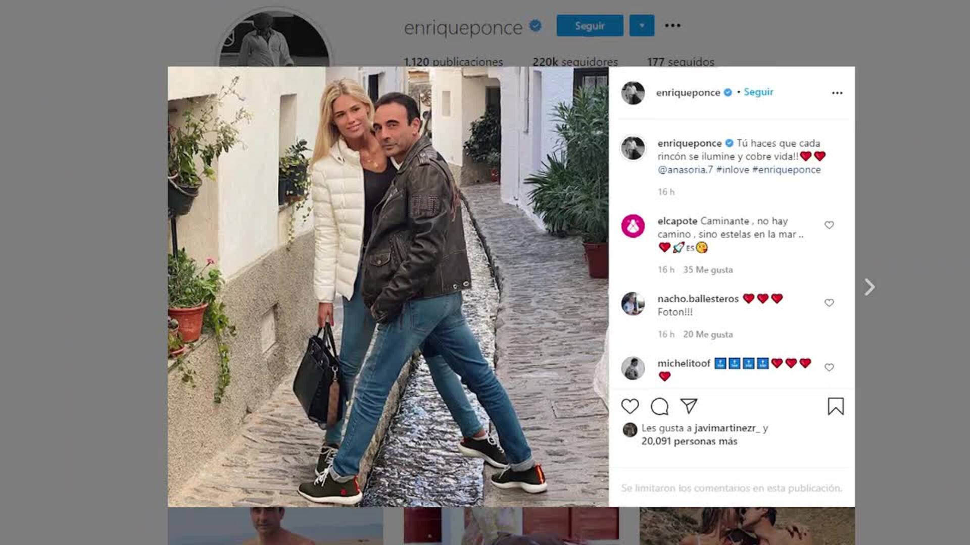 Enrique Ponce sorprende con su look más rockero