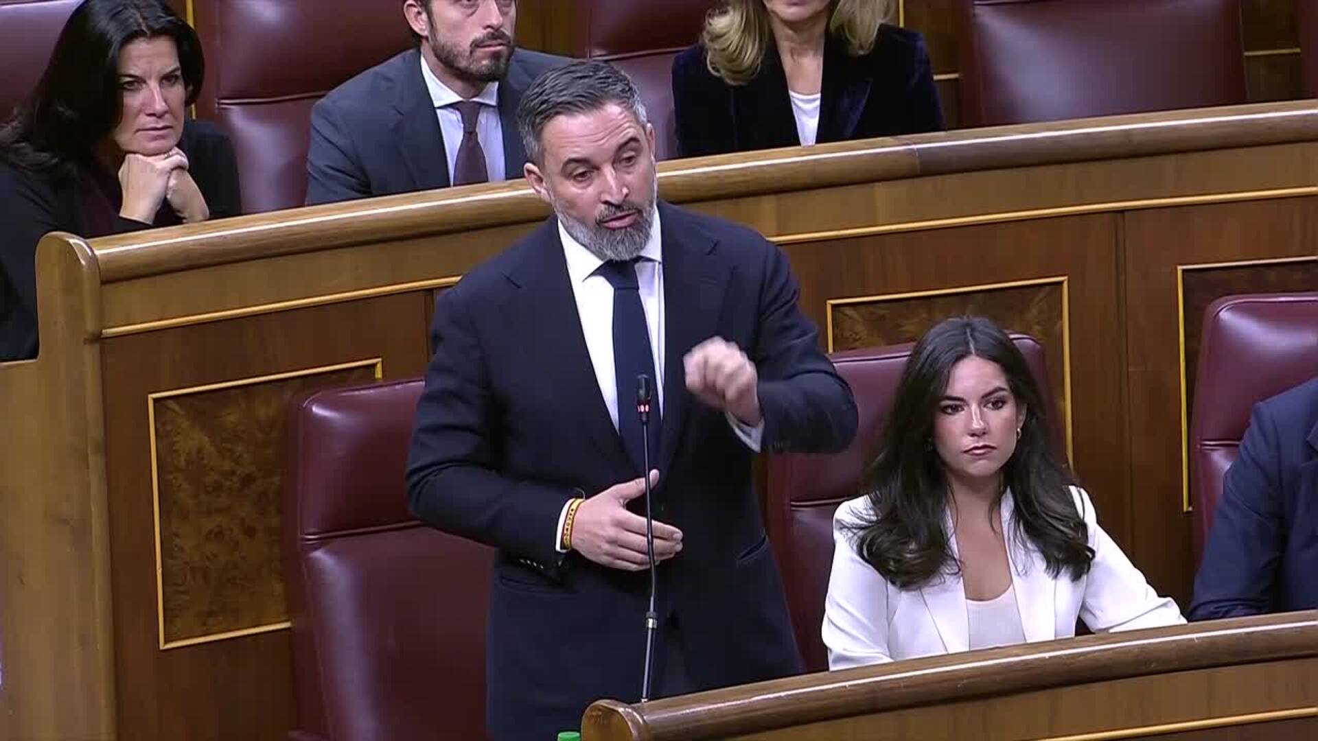 Abascal acusa a Sánchez de legar "corrupción, ruina y colapso"