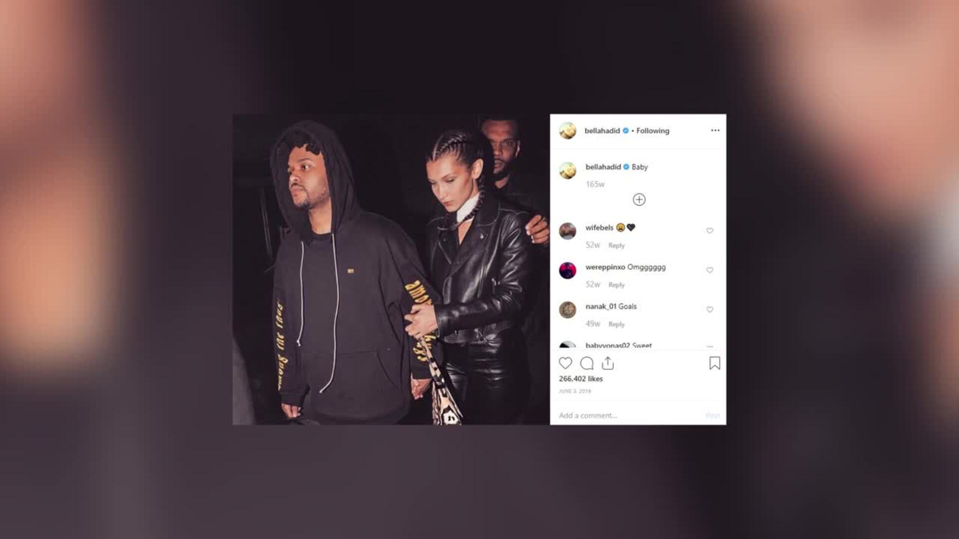 Bella Hadid y The Weekend han vuelto a romper