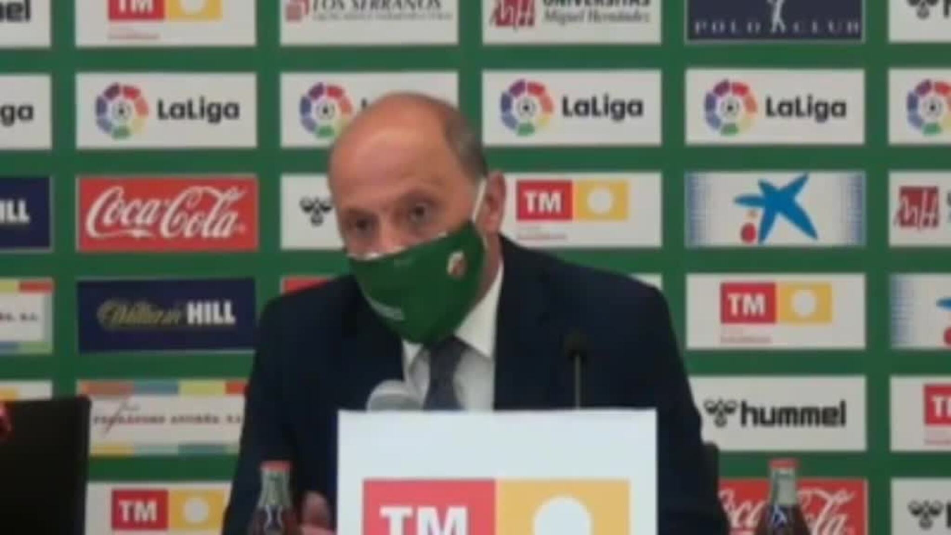 El presidente del Elche: &quot;El hijo de Javier Tebas es secretario del consejo de administración del Fuenlabrada&quot;