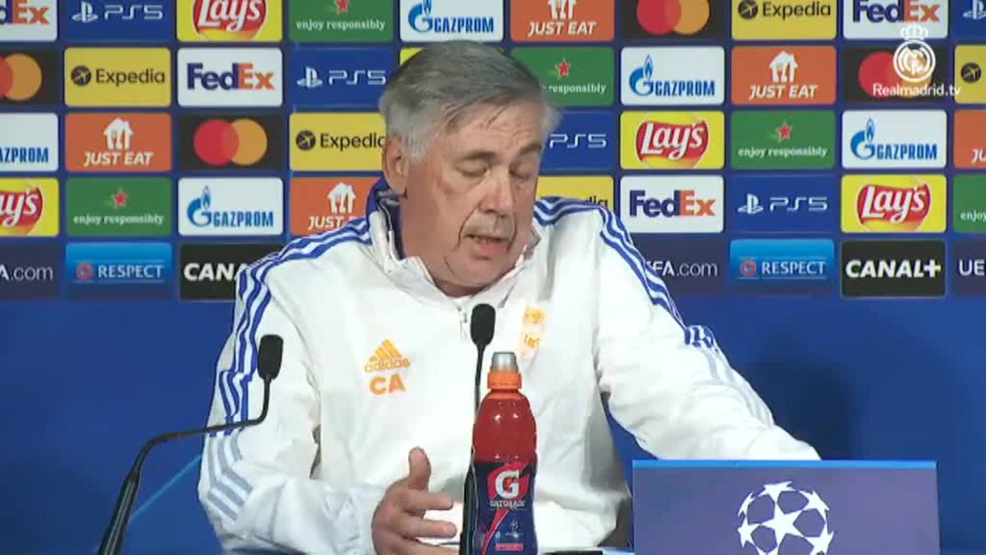 Ancelotti: &quot;Si Karim está bien, está claro que tiene que jugar&quot;