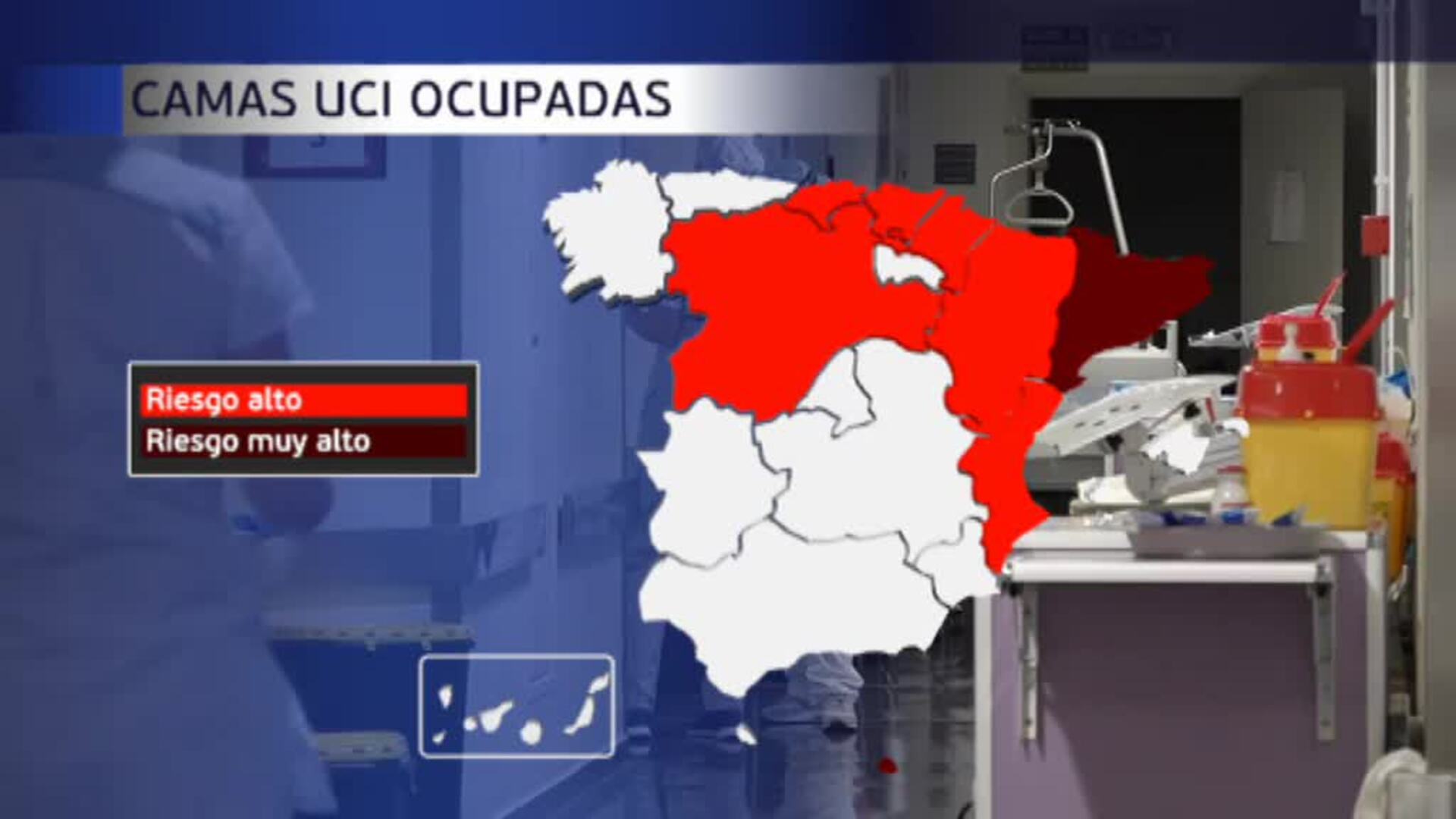 Preocupa las saturación de las unidades de cuidados intensivos en algunas comunidades