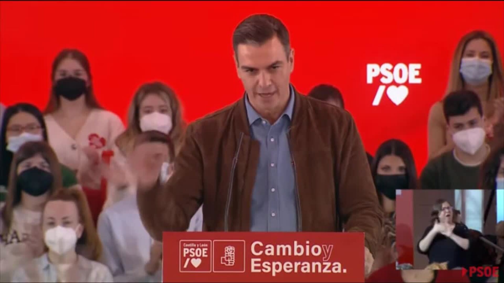 Sánchez pide concentrar el voto en PSOE para frenar la coalición PP-VOX