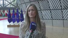 Declaraciones de Sara Aagesen a su llegada al consejo de ministros de Medioambiente de la UE