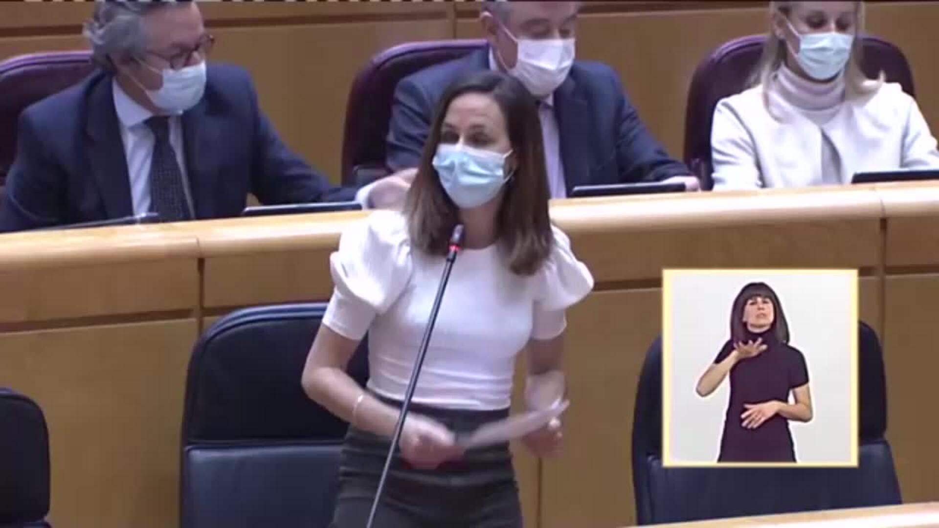 Belarra al PP: &quot;Como no se lucha contra la pobreza es metiendo la mano en la caja&quot;