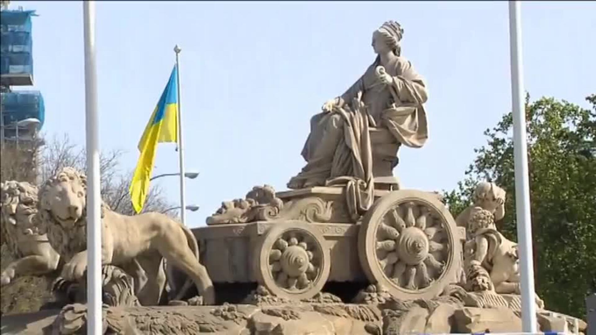 Todo listo en la Cibeles para el alirón del Real Madrid