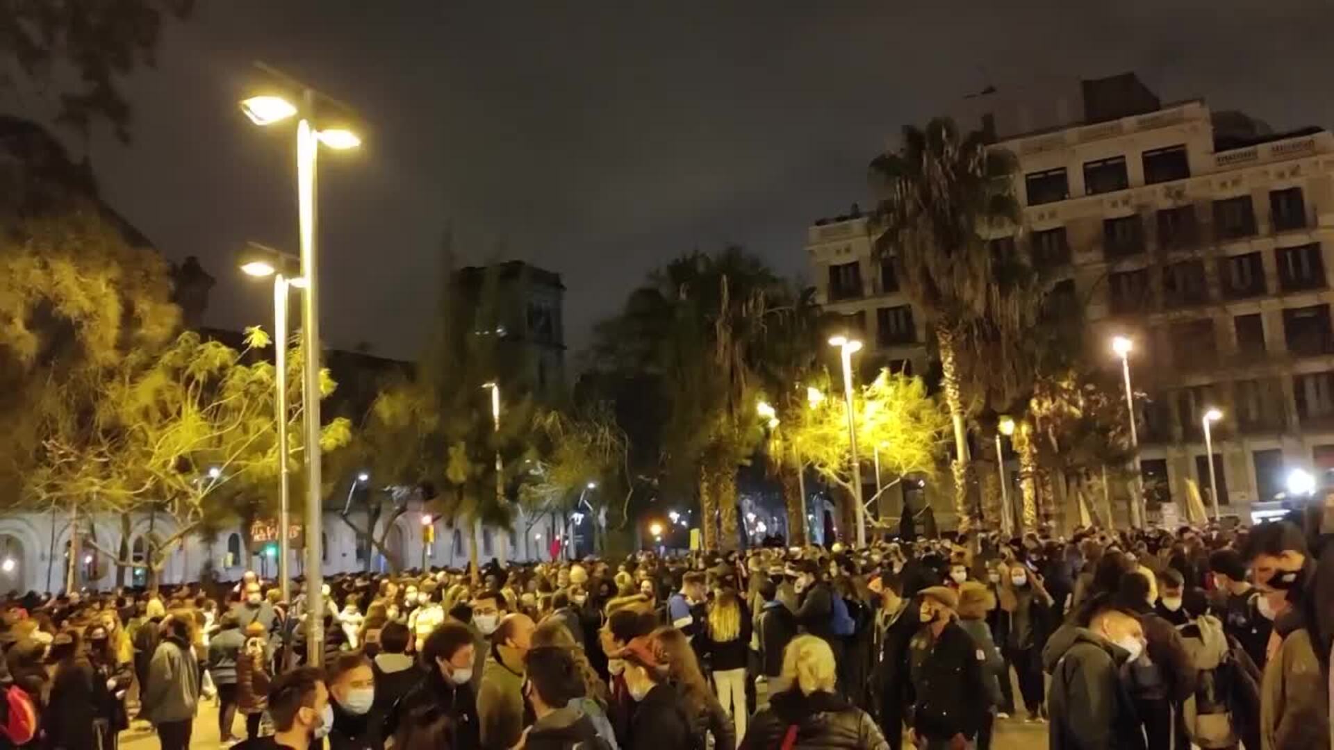 Nueva jornada de protestas en España en defensa del rapero Pablo Hasél