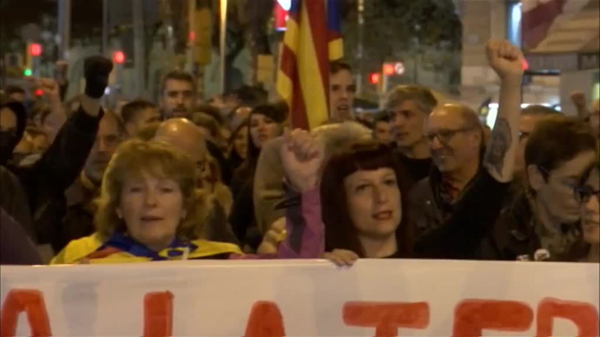 El colectivo CDR marcha en Barcelona contra el Govern y pide la dimisión de Buch