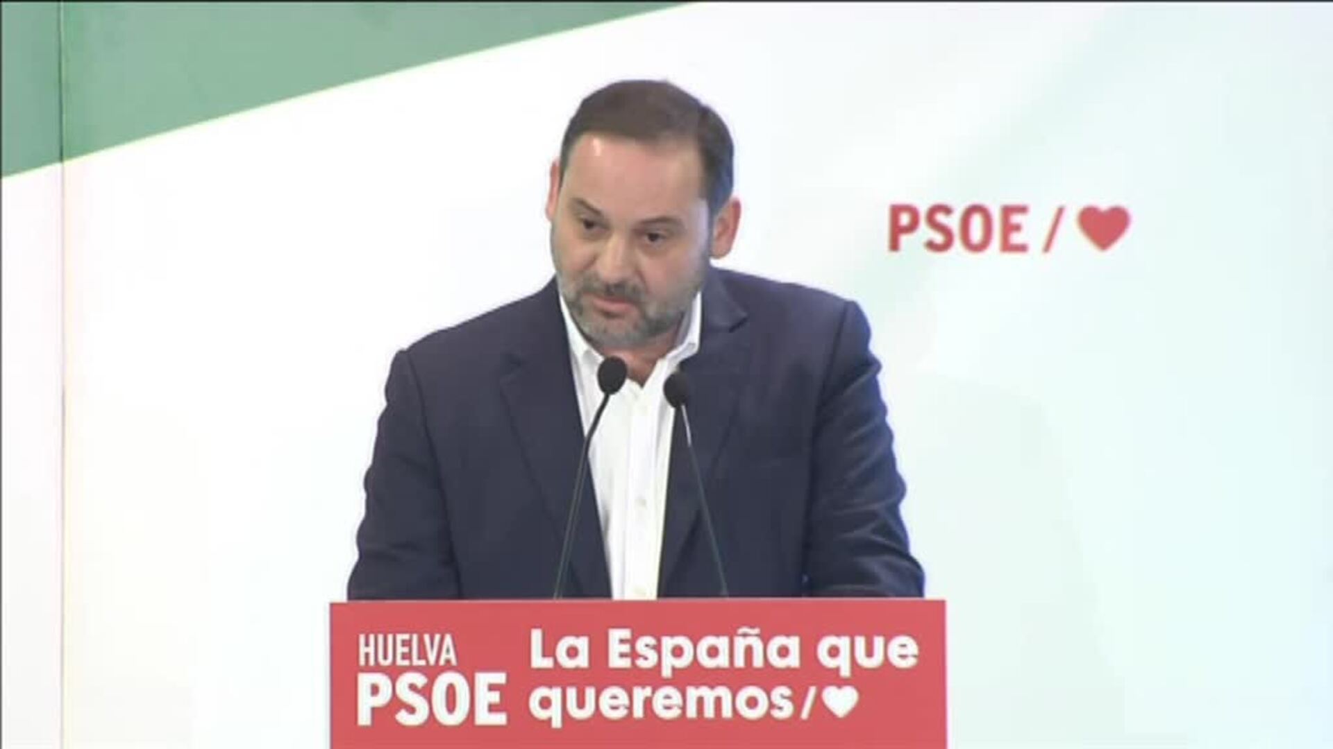 Abalos: &quot;Núñez Feijóo pretende aparentar que no es del PP&quot;