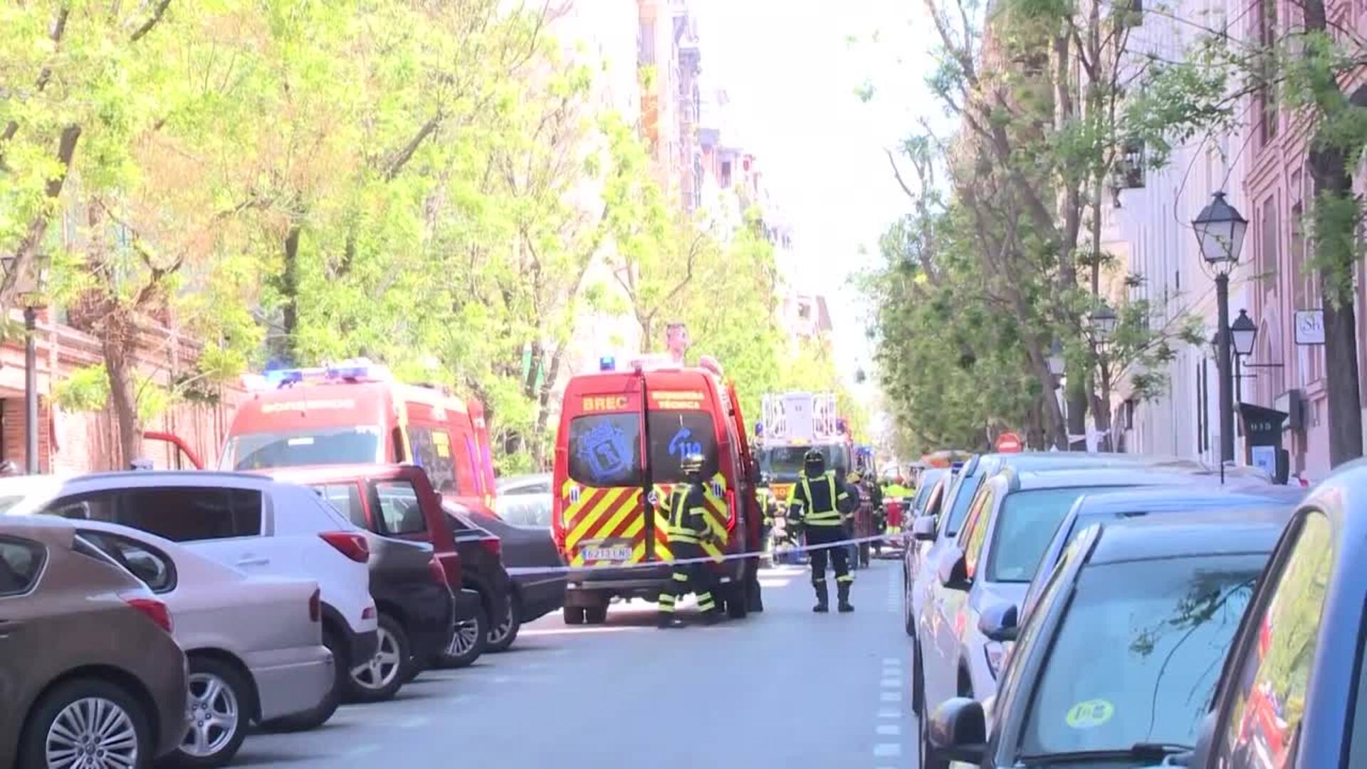 Ana Moya recibe un gran susto por la explosión del edificio de Madrid