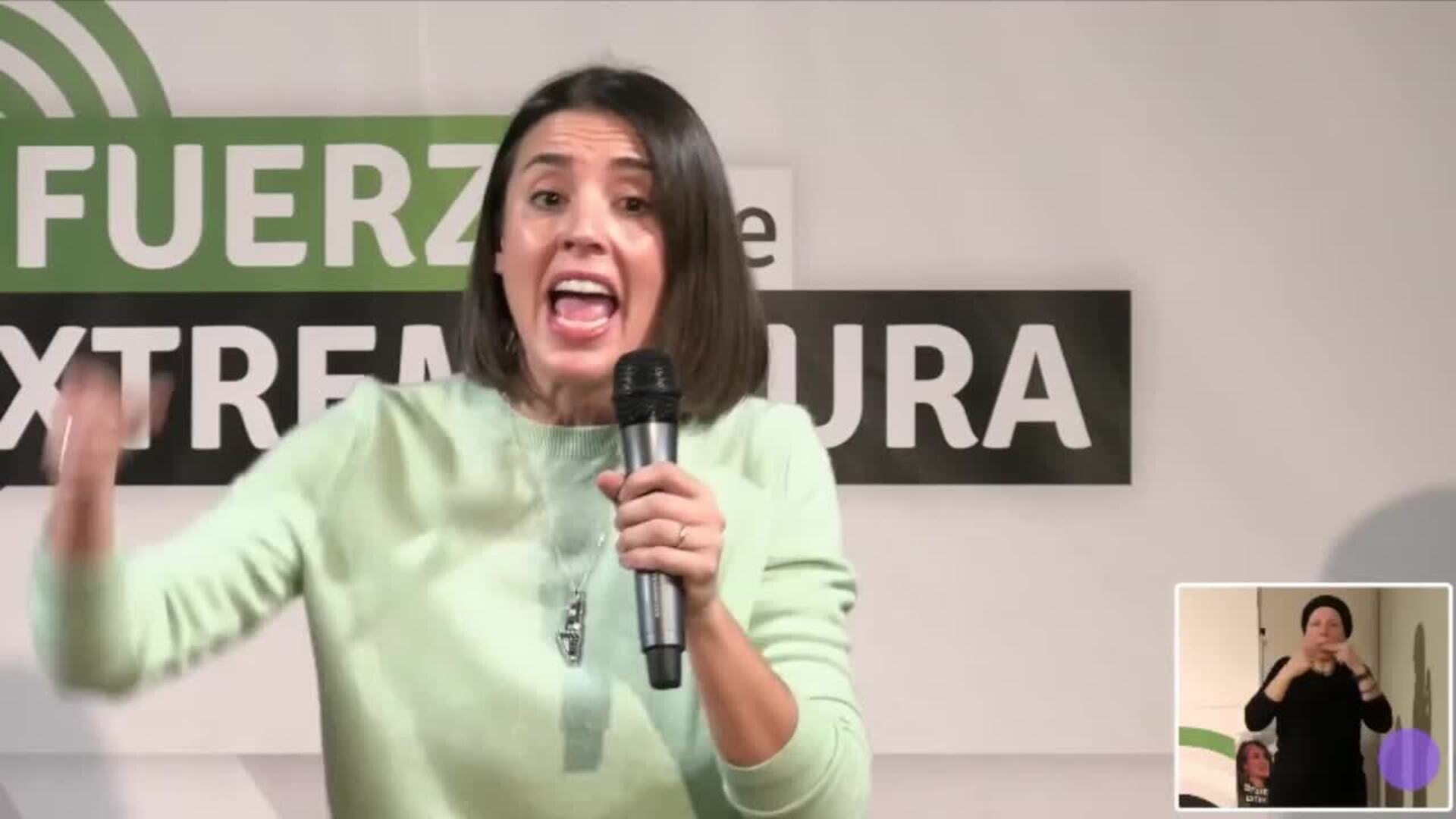 Montero plantea por qué PSOE, PP y Vox 