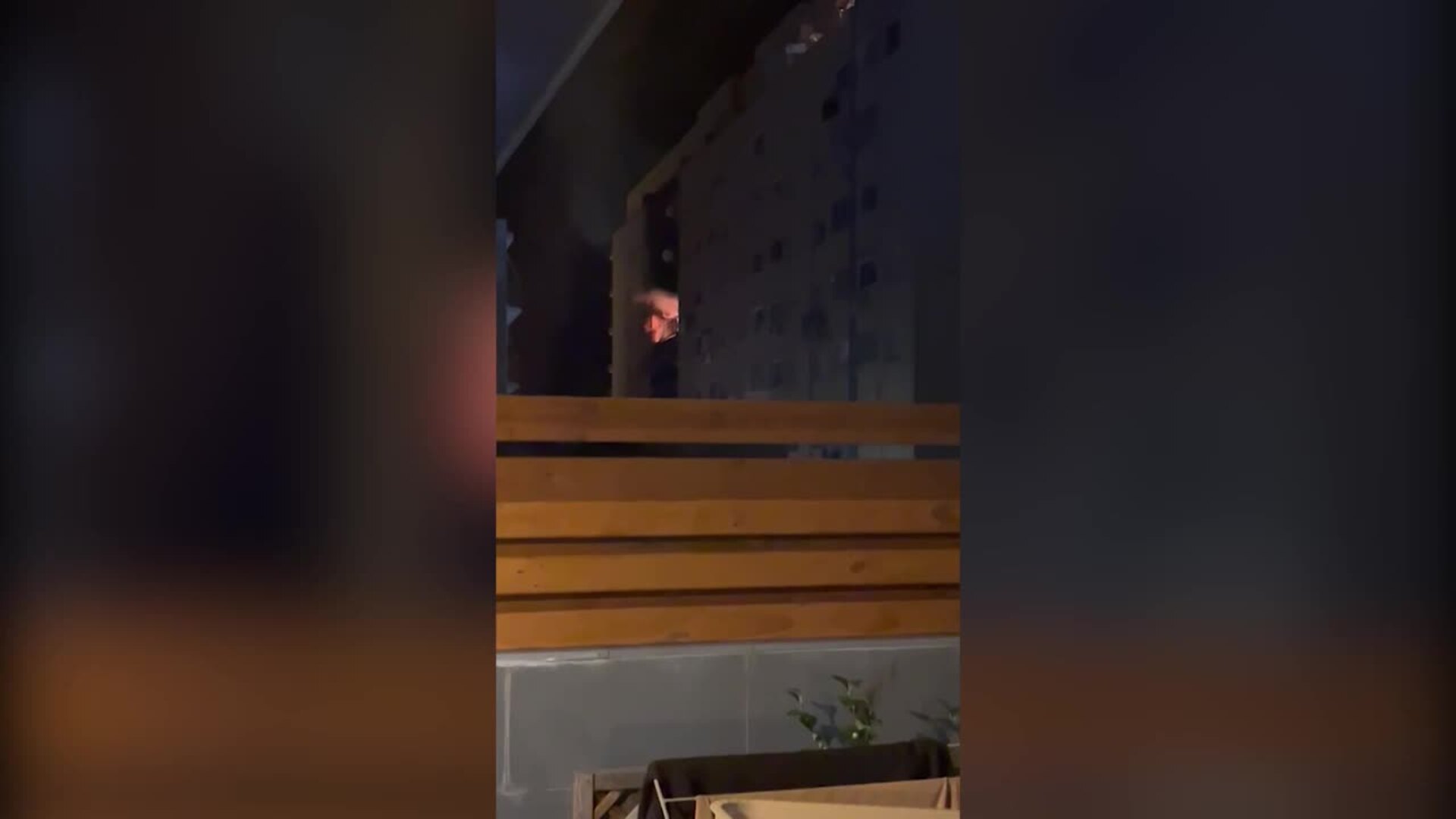 Momento del incendio de Malgrat de Mar (Barcelona) captado por los vecinos