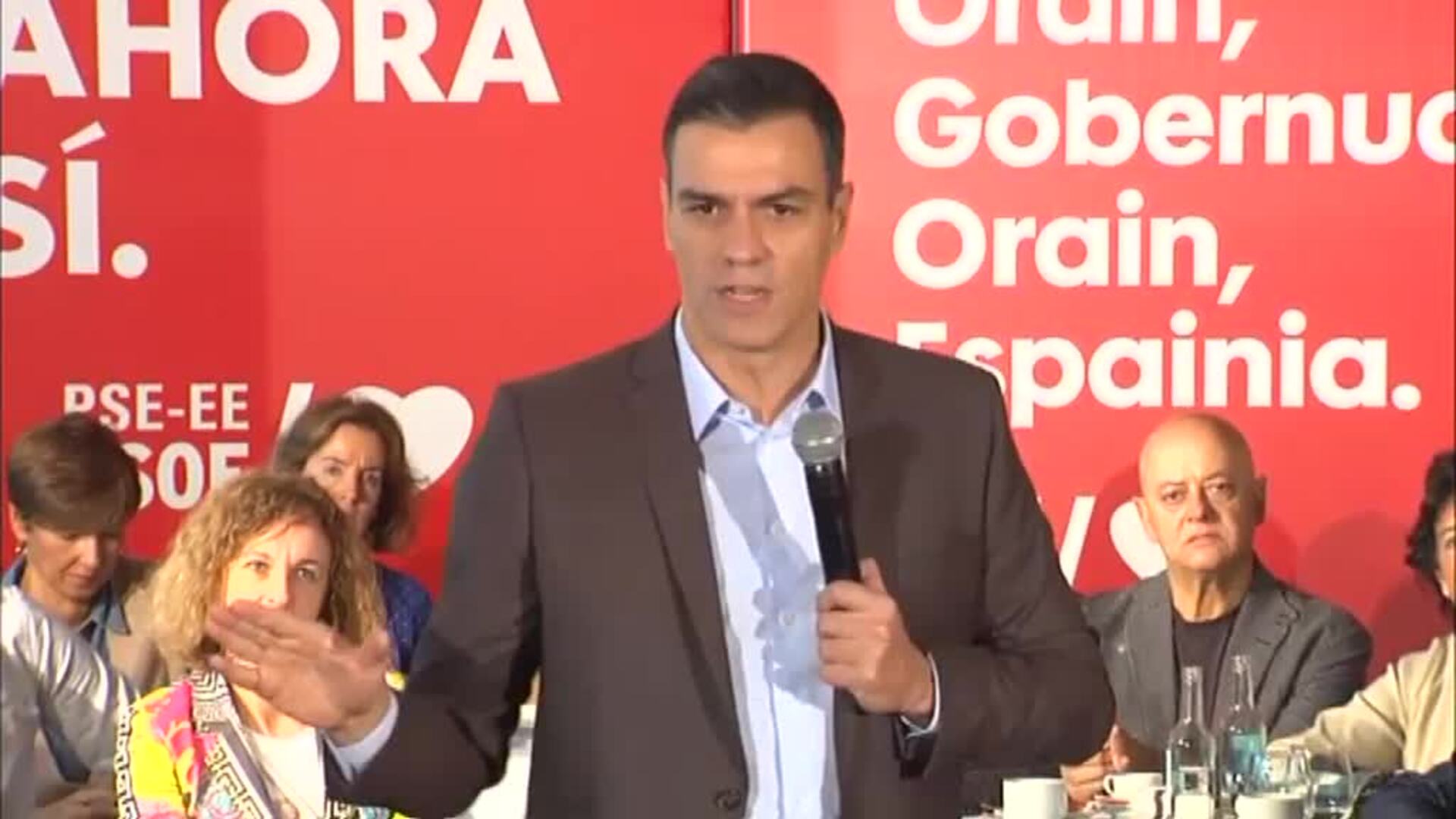 Pedro Sánchez se compromete: &quot;No vamos a hacer ninguna gran coalición con el PP&quot;