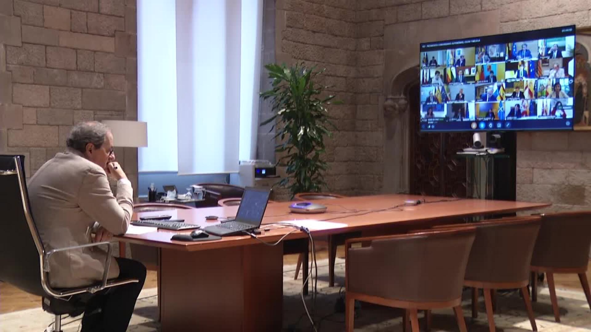 Page, Lambán, Torra, López Miras, Mañueco y Revilla se quejan del nuevo reparto del fondo