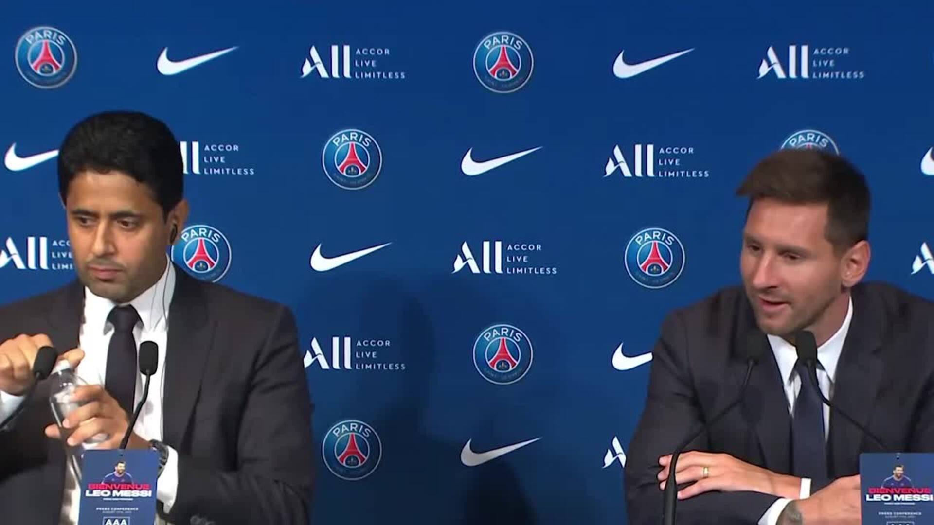 Leo Messi: &quot;Llego al PSG para seguir creciendo y ganando títulos&quot;