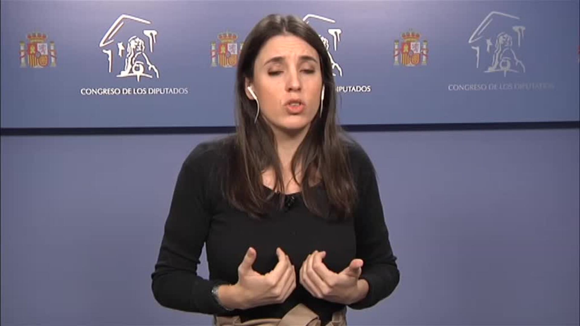Irene Montero: &quot;Pedro Sánchez no quiere coger el toro por los cuernos&quot;