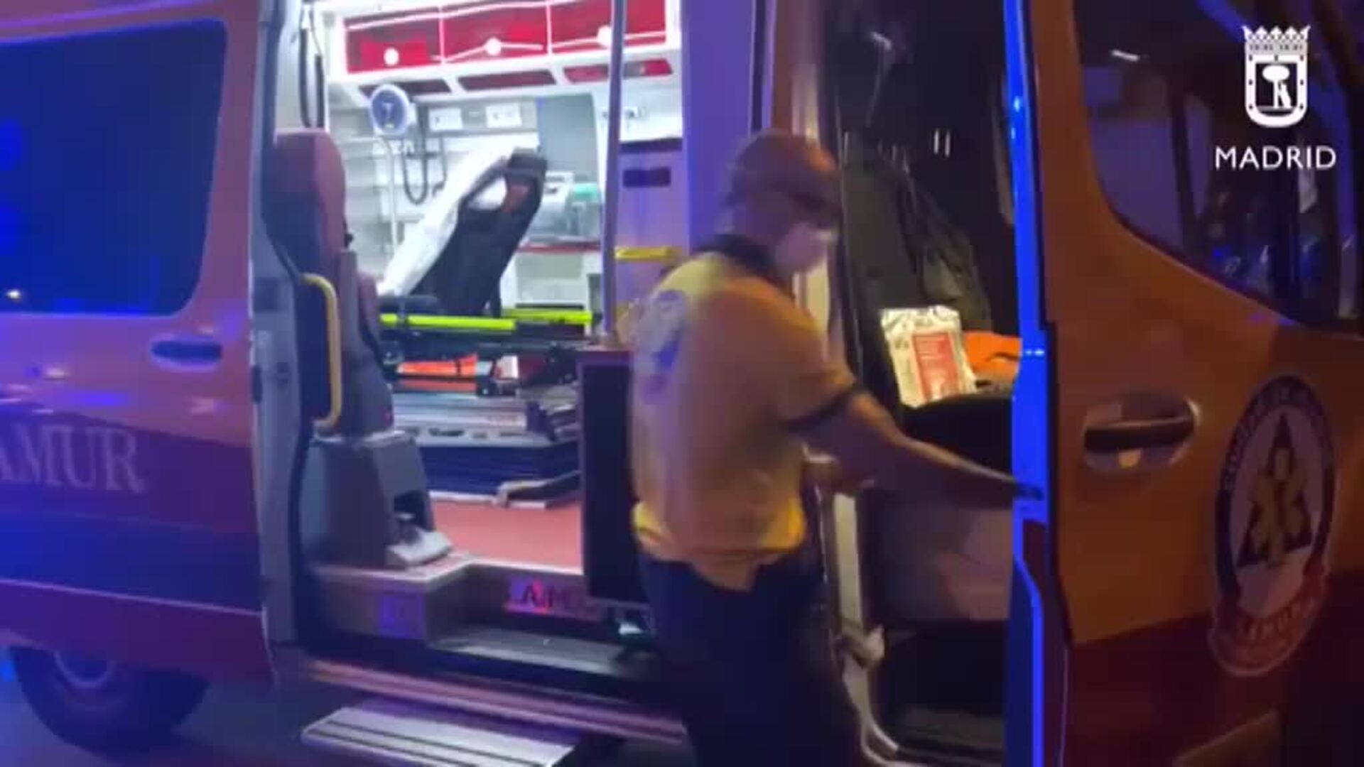 Dos jóvenes heridos por arma blanca en Madrid